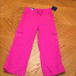 Pink Fallscreek adjustable Capri pants